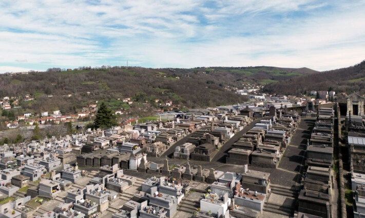 Vue générale cimetière de Miramont