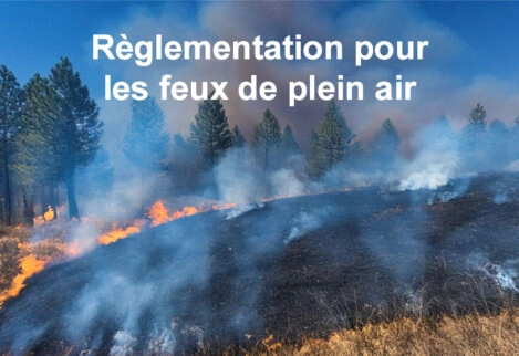 Règlementation des feux de plein air