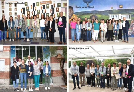 Visite de pré-rentrée dans les écoles de Decazeville