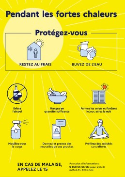 Affiche Info Canicule 2022