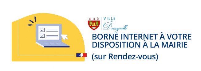 Borne Internet Recensement Mairie de Decazeville