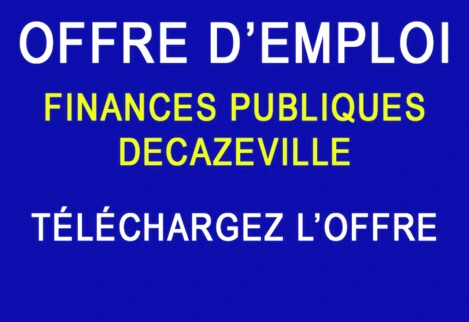 Offre d'emploi DGFIP Decazeville