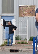 David Gisteau envahit par l'émotion lors des témoignages des salariés Rassemblement en soutieDavid Gisteau envahit par l'émotion lors des témoignages des salariésn à la SAM 20 Avril 2021