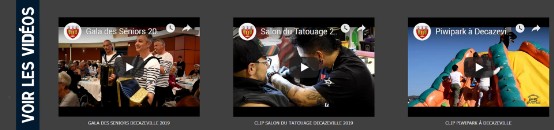 Rubrique Videos du site de Decazeville